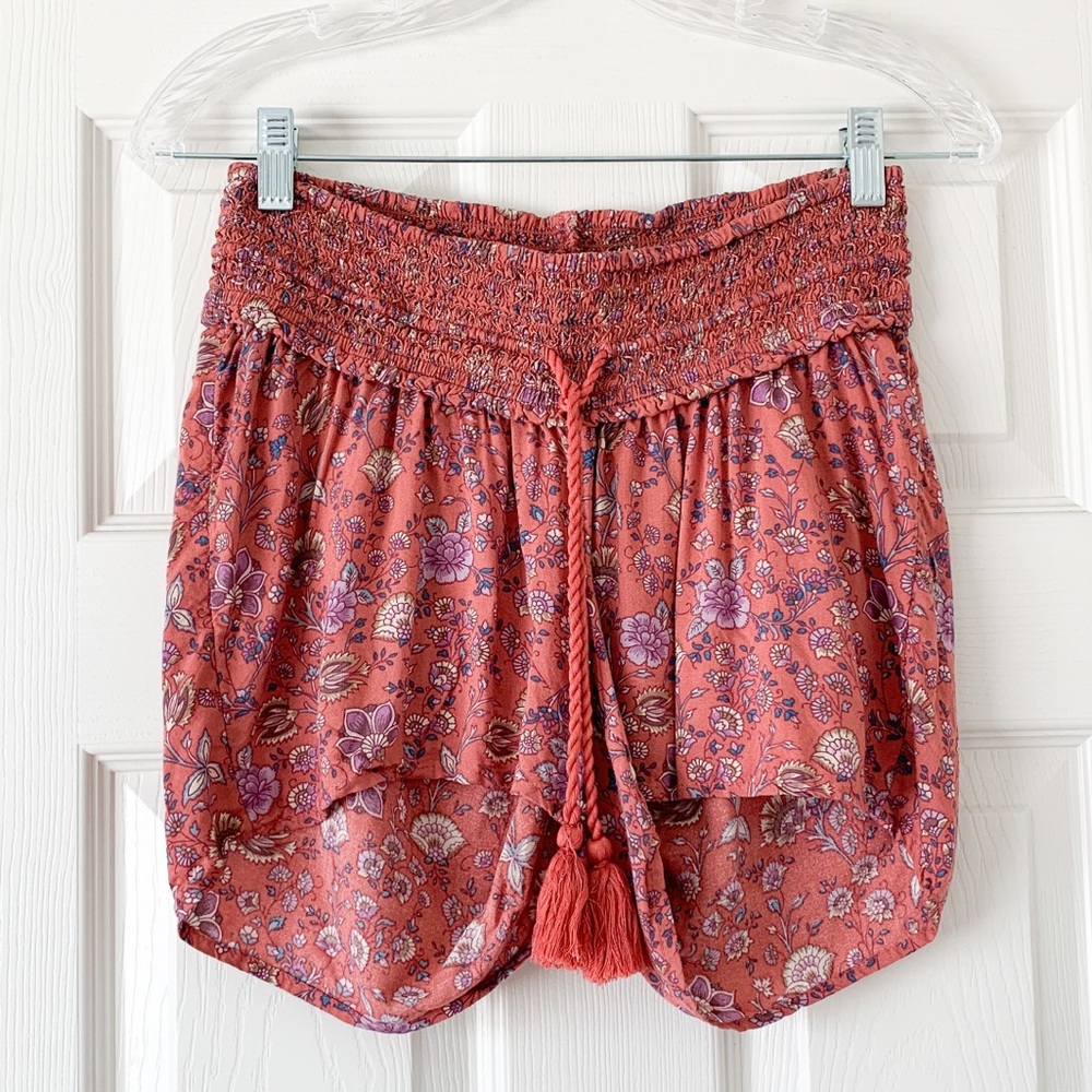 Jessica Simpson Floral Pink Maternity Shorts small